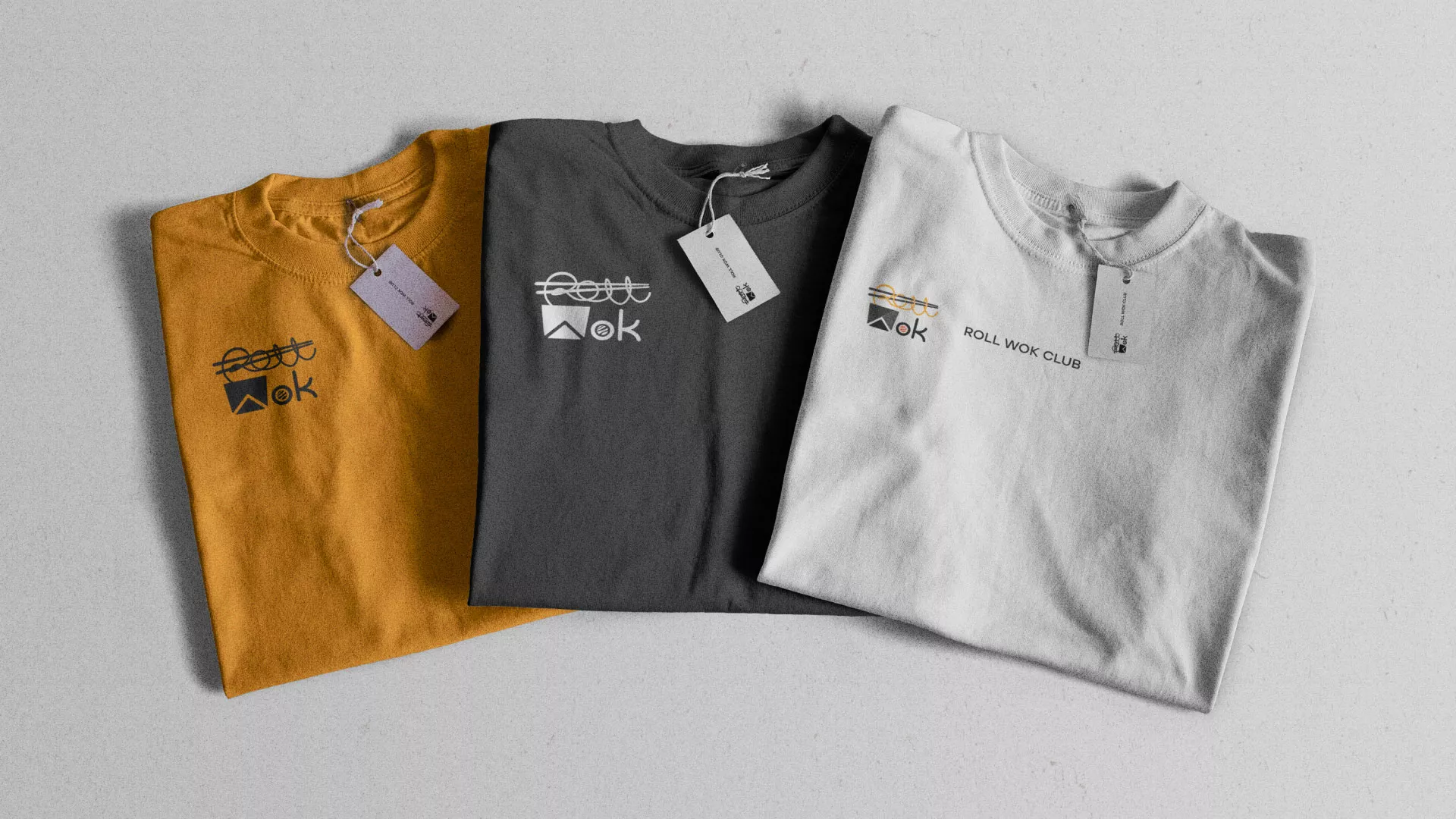 Разработка логотипа суши-бара «Roll Wok Club» в Бодайбо