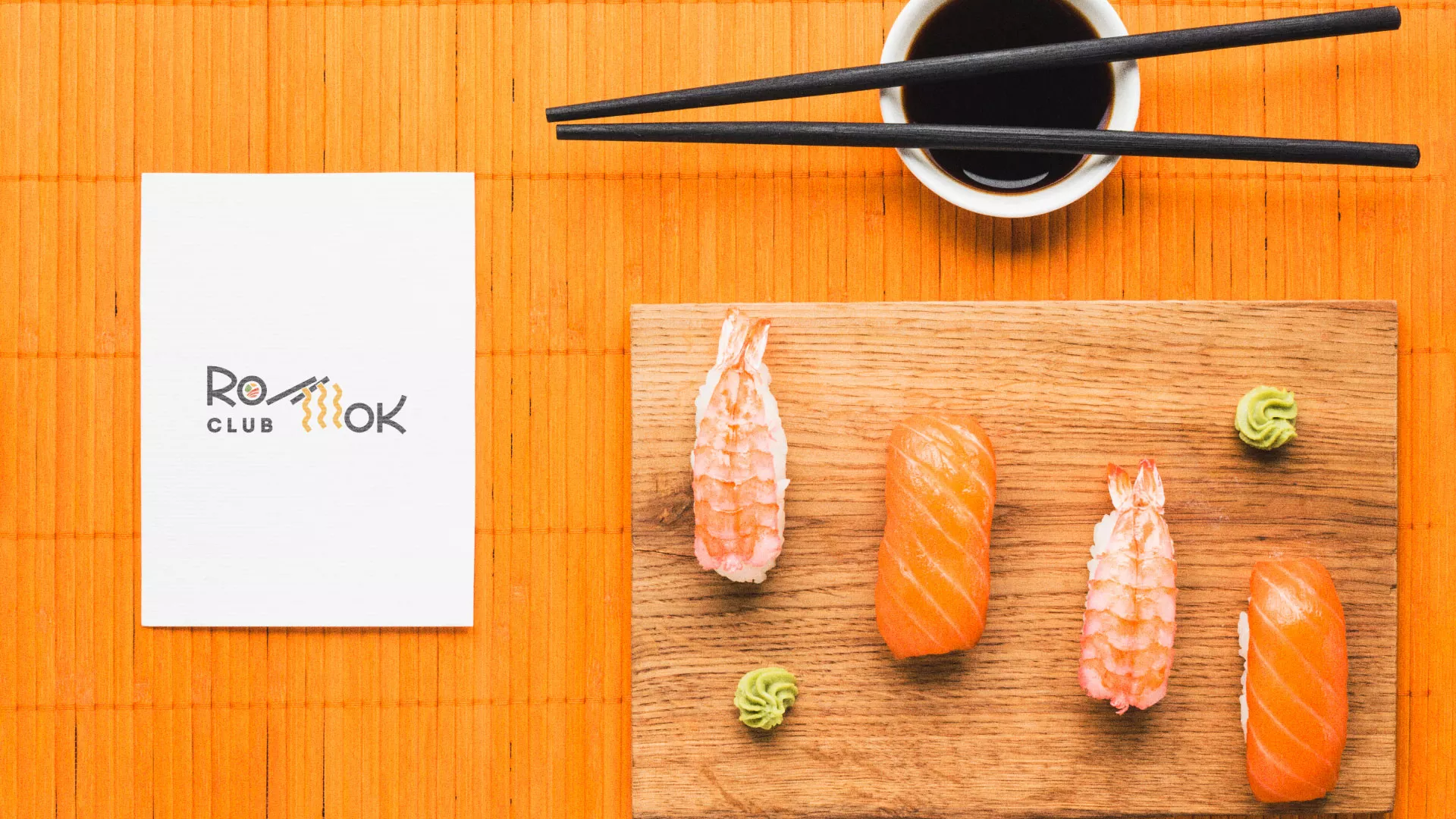 Создание логотипа суши-бара «Roll Wok Club» в Бодайбо