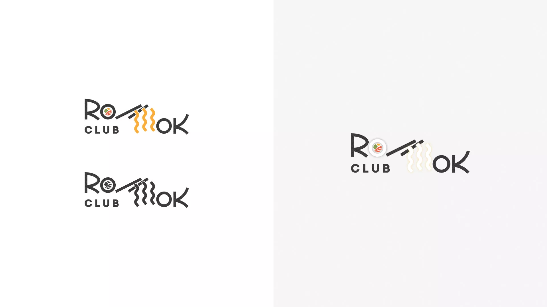 Создание логотипа суши-бара «Roll Wok Club» в Бодайбо